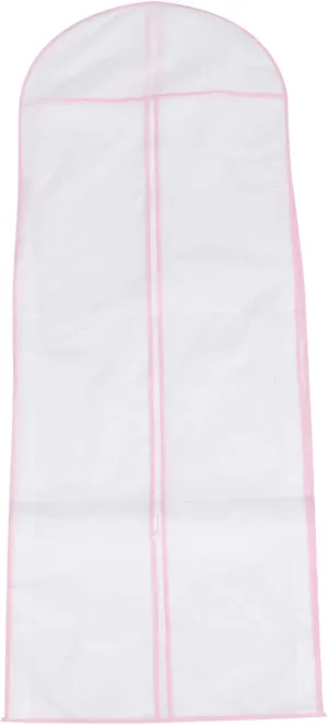 1Pc Nonwoven Wedding Gown Storage Bag Full Dress Cover Garment Bag for Bridal Dresses Travel Storage Trim Design