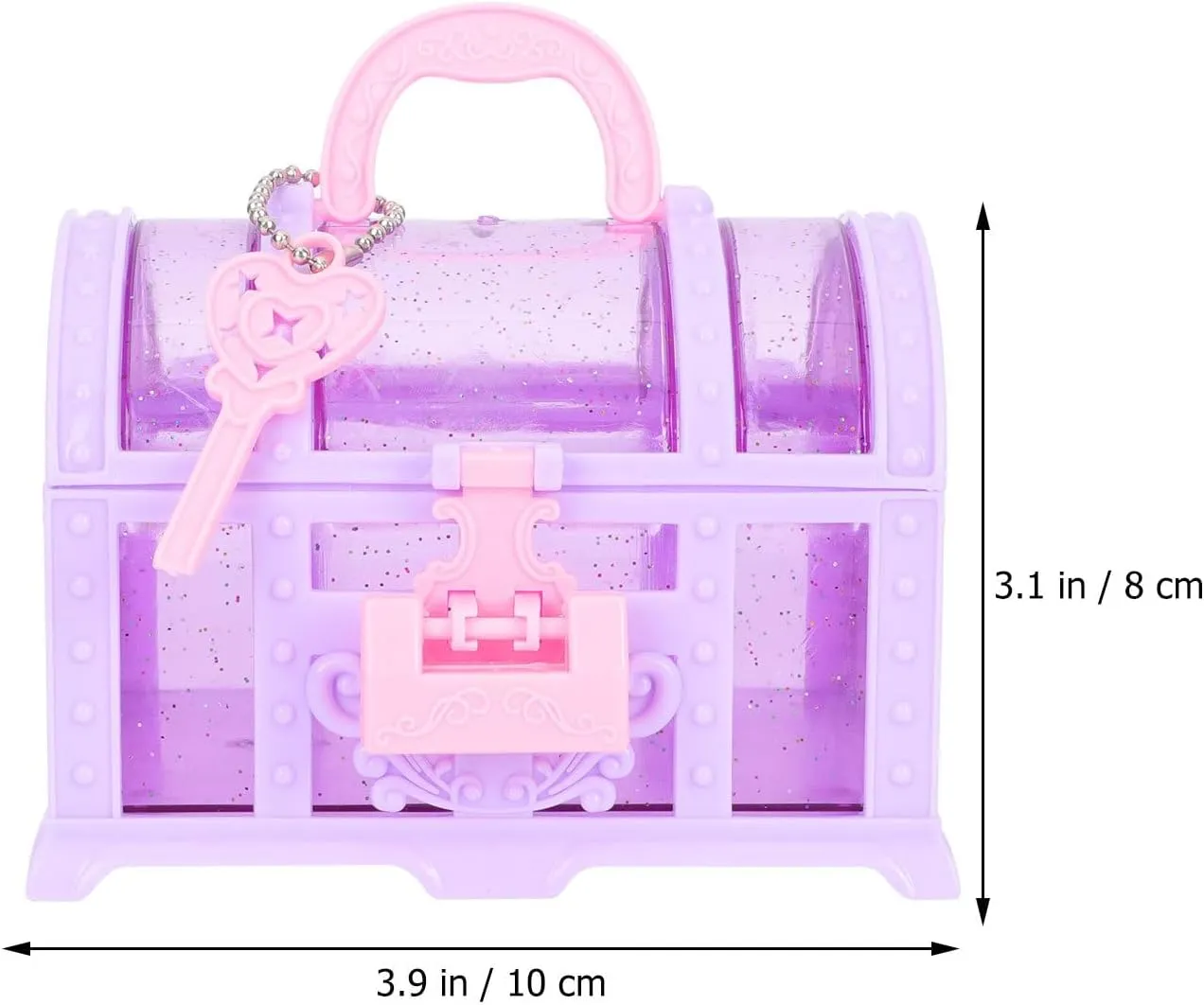 2PCS Children's Jewelry Box: Kids Jewelry Organizer for Little Girls Toddler Jewelry Case for Necklace Earrings Bracelet Watch Lipstick Ring