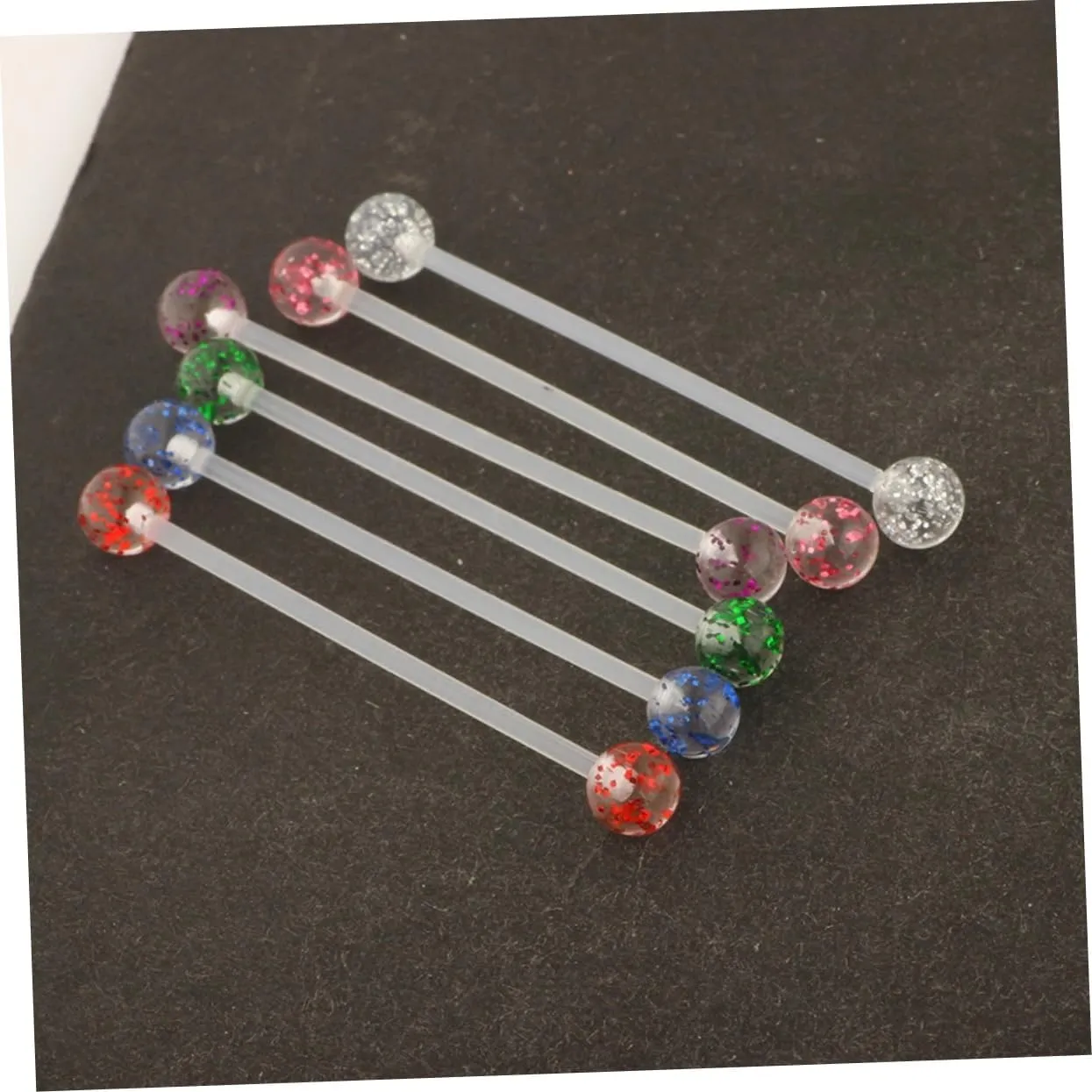 6pcs Tongue Rings Tongue Ring Tongue Body Piercing Jewelry Tongue Tongue Jewelry