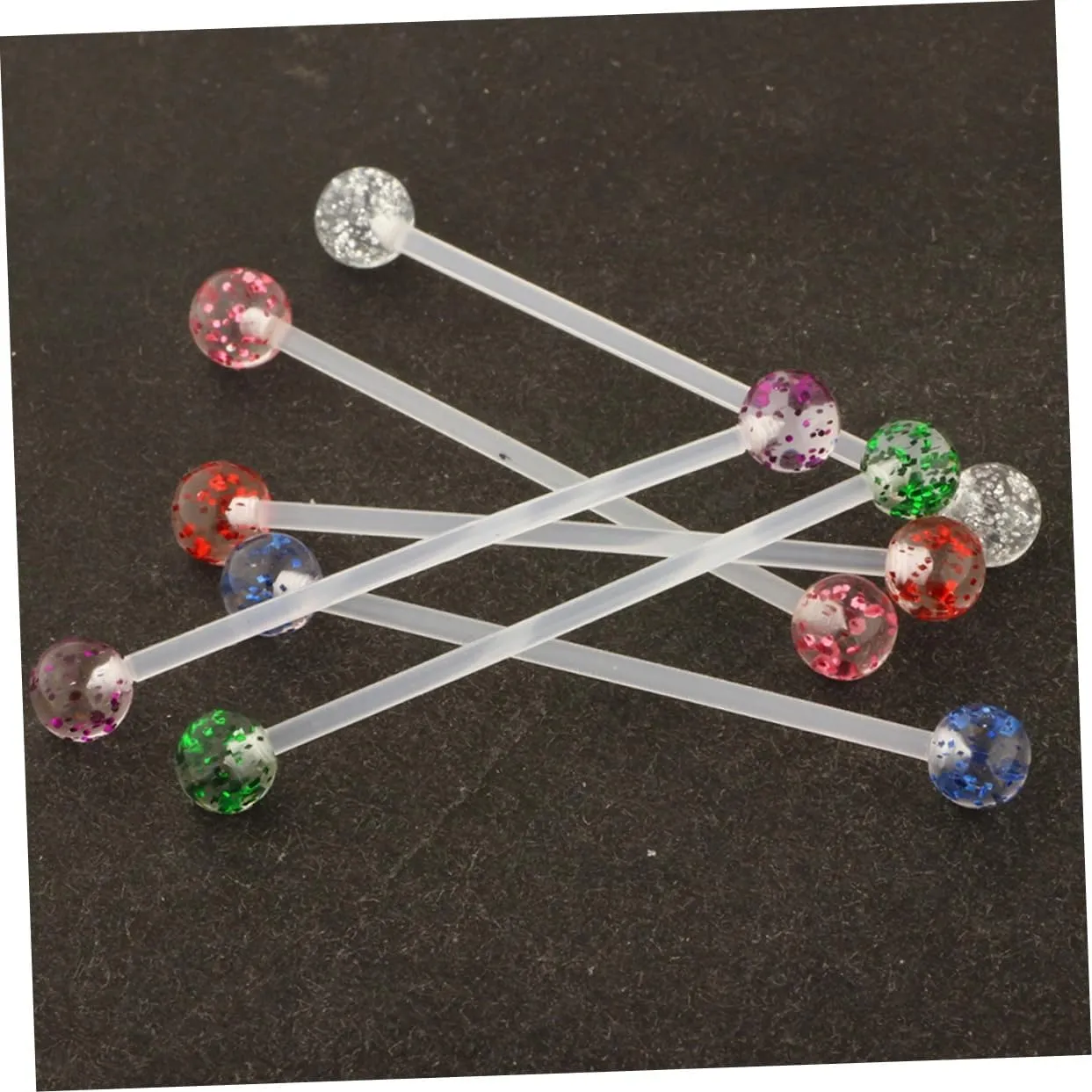 6pcs Tongue Rings Tongue Ring Tongue Body Piercing Jewelry Tongue Tongue Jewelry