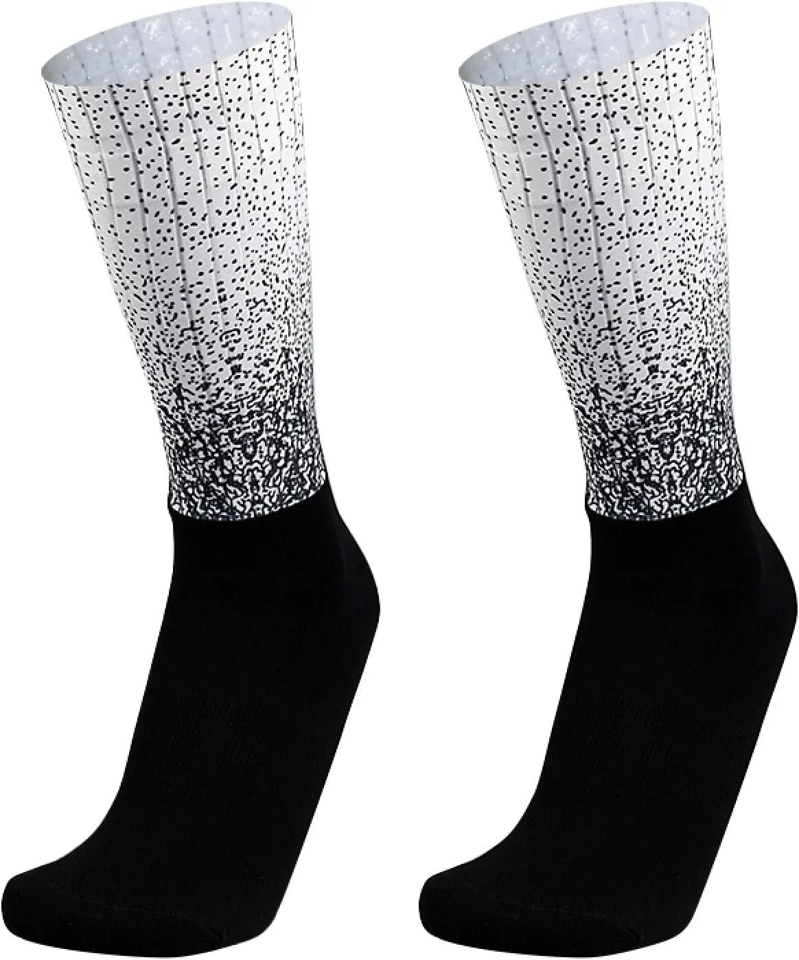 Aero Socks Cycling Aero Socks For Men Anti-Slip Silicone Aero White Line Cycling Sports Running Socks