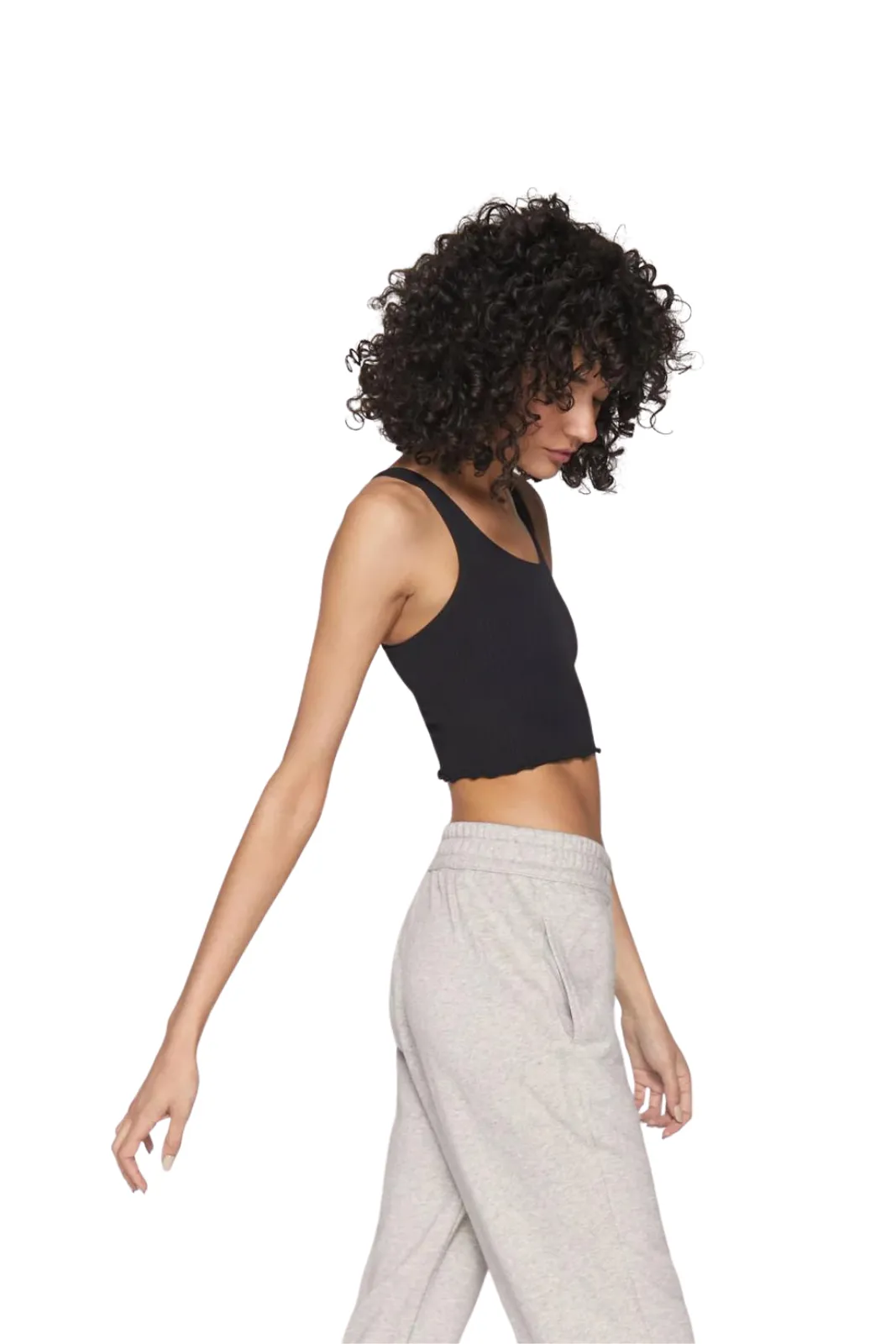Amor Crop Tank, Black