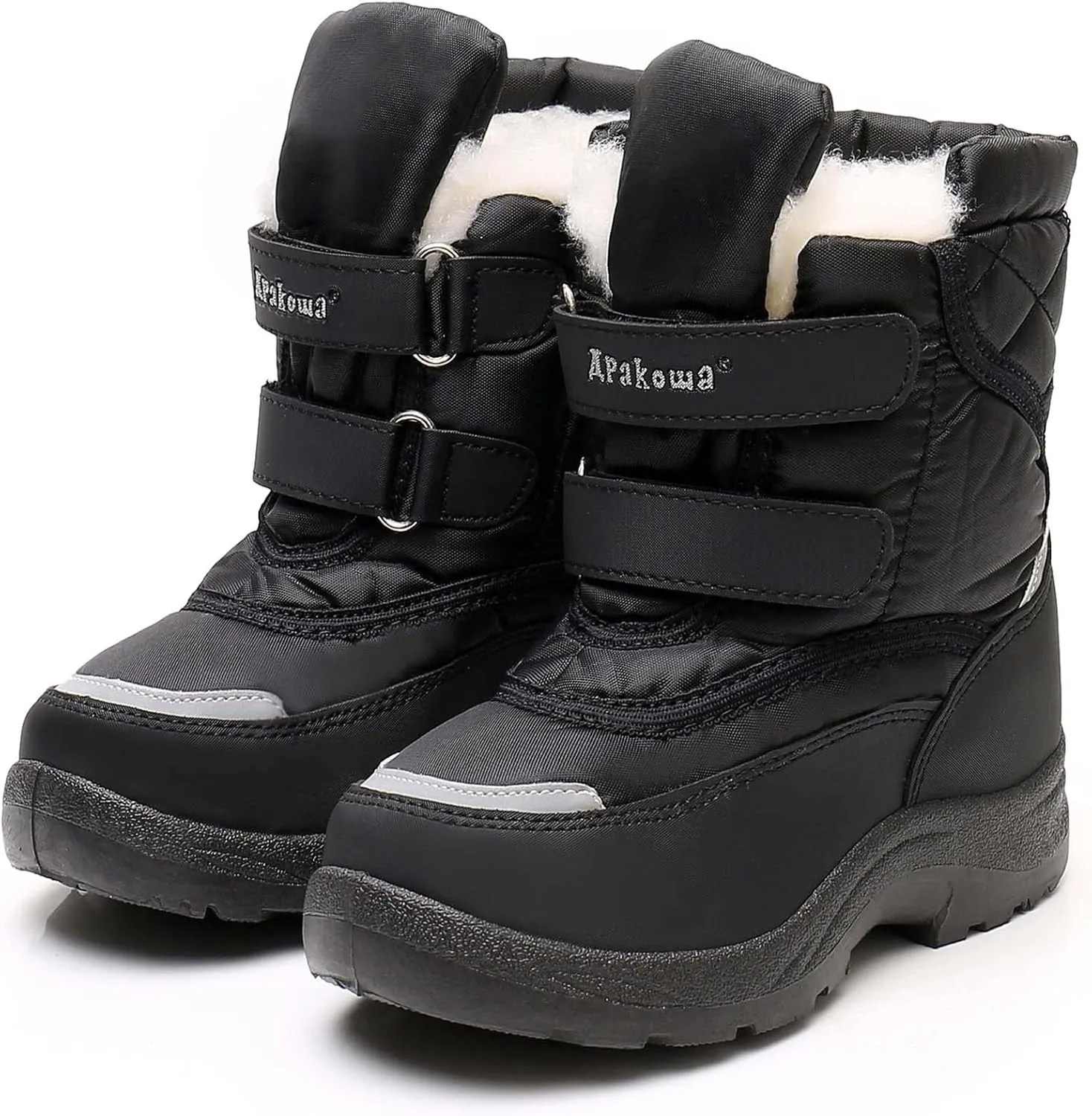 Apakowa Kid's Boys Girls Winter Snow Boots (Toddler/Little Kid)
