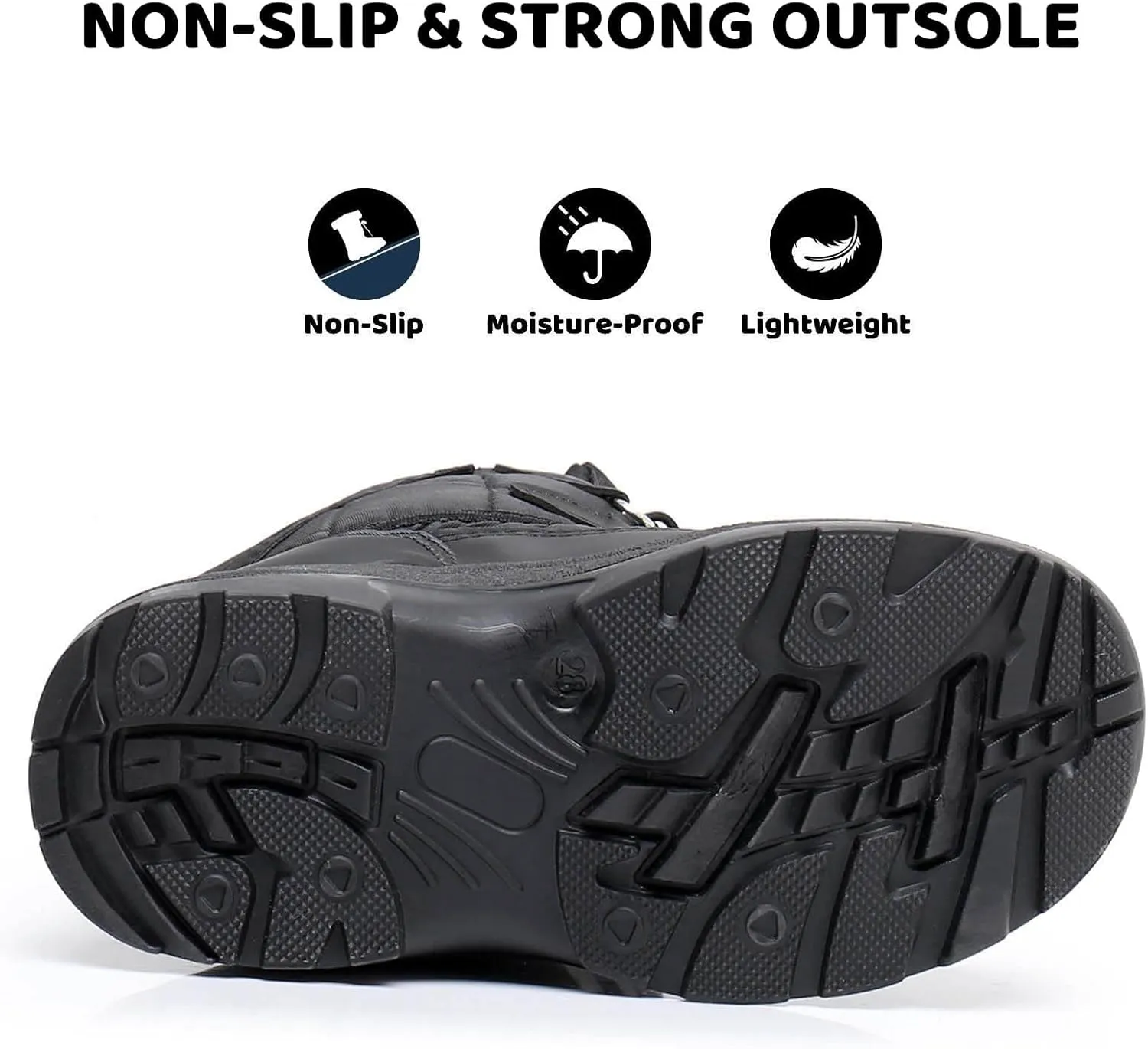 Apakowa Kid's Boys Girls Winter Snow Boots (Toddler/Little Kid)