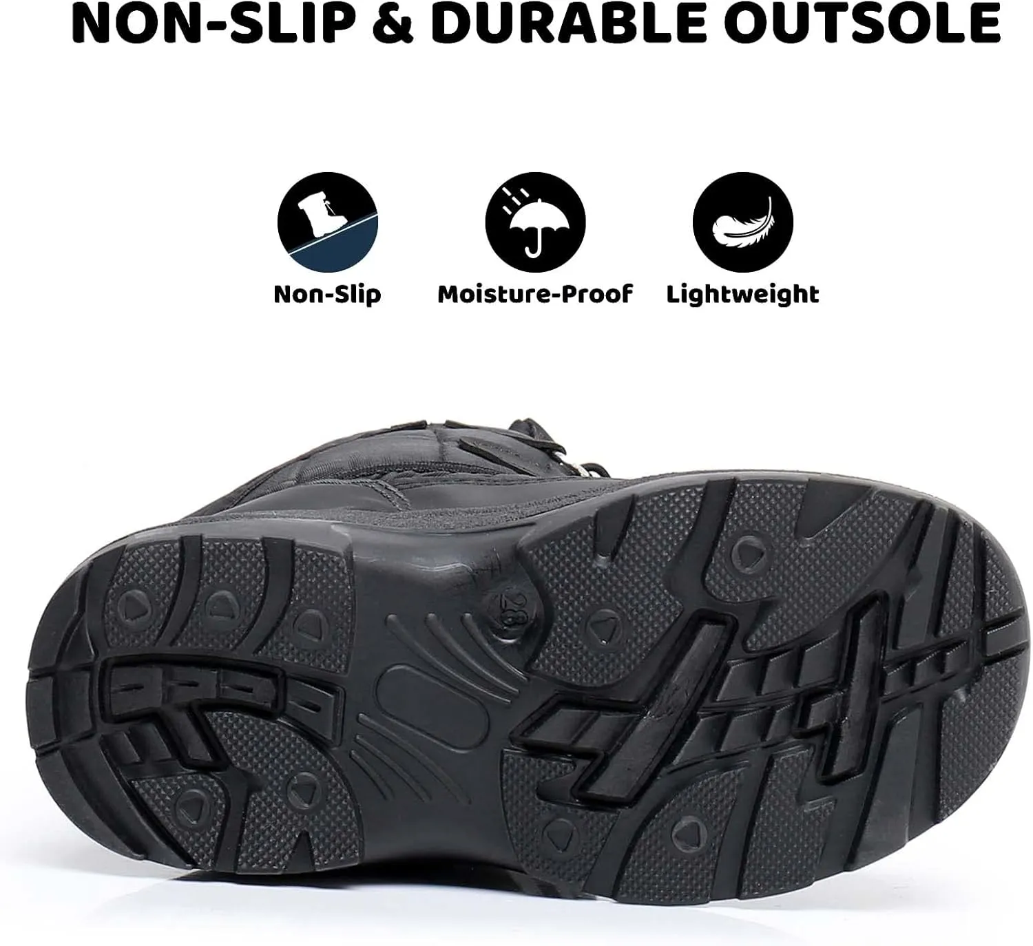 Apakowa Kid's Boys Girls Winter Snow Boots (Toddler/Little Kid)