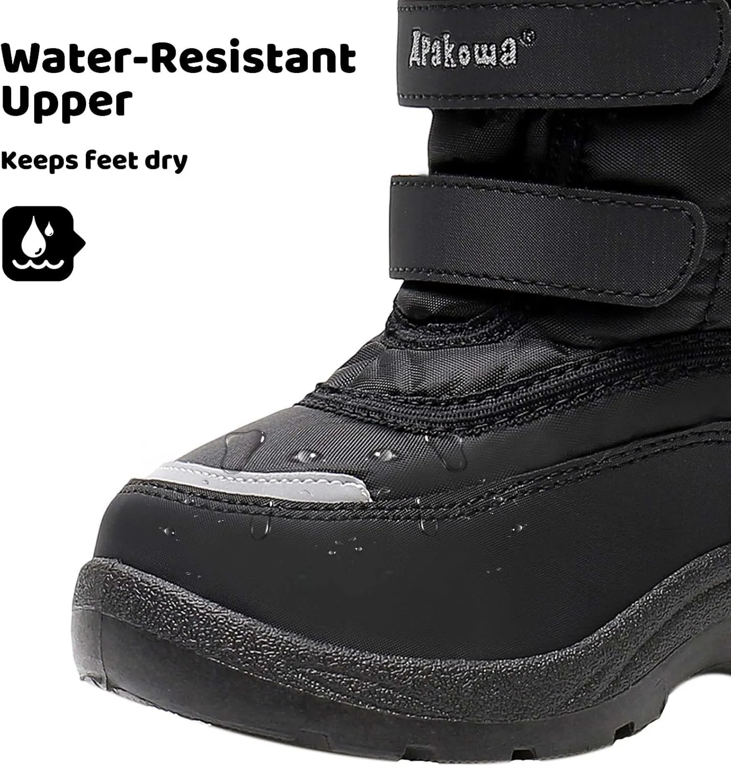 Apakowa Kid's Boys Girls Winter Snow Boots (Toddler/Little Kid)