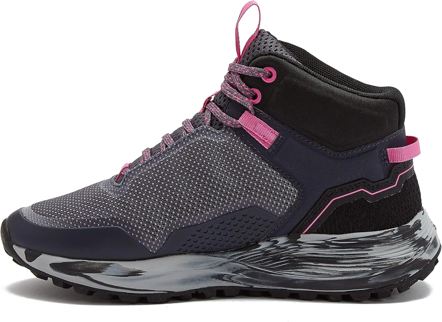 Avia Grit Sport Womens Hiking Boots, Mid Top Ankle Trail Shoes for All Weather