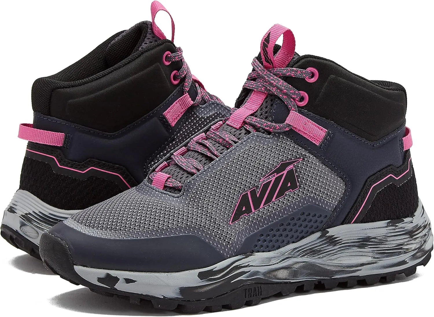 Avia Grit Sport Womens Hiking Boots, Mid Top Ankle Trail Shoes for All Weather