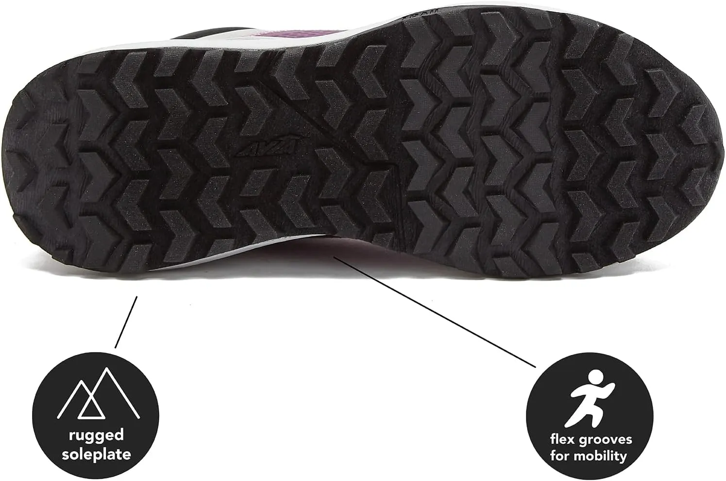 Avia Grit Sport Womens Hiking Boots, Mid Top Ankle Trail Shoes for All Weather