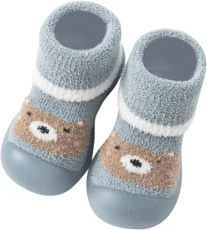 Baby Girl Shoes,Kids Boys Girl Shoes First Walkers Thickened Warm Cartoon Socks Shoes Antislip Prewalker Cute Shoes