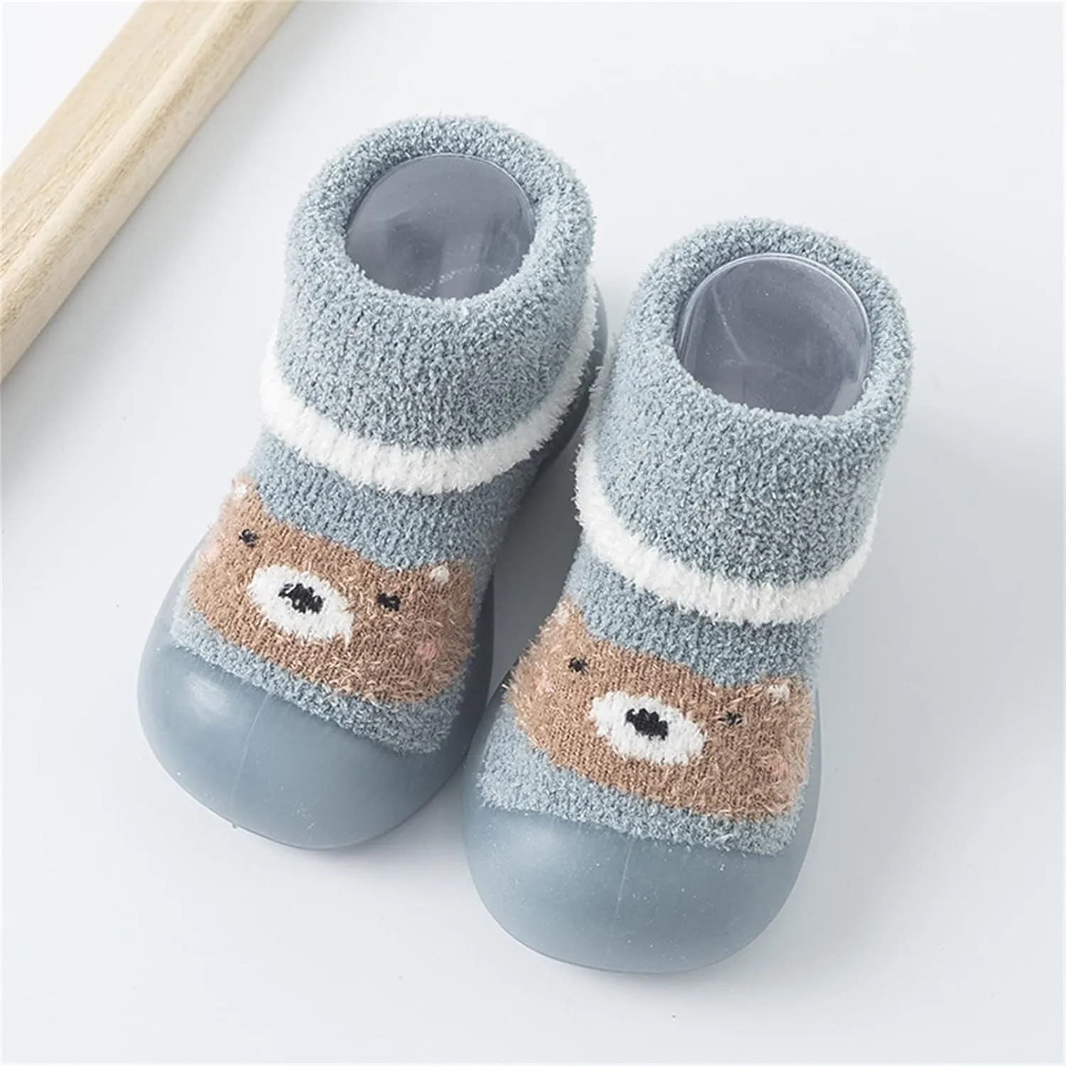 Baby Girl Shoes,Kids Boys Girl Shoes First Walkers Thickened Warm Cartoon Socks Shoes Antislip Prewalker Cute Shoes
