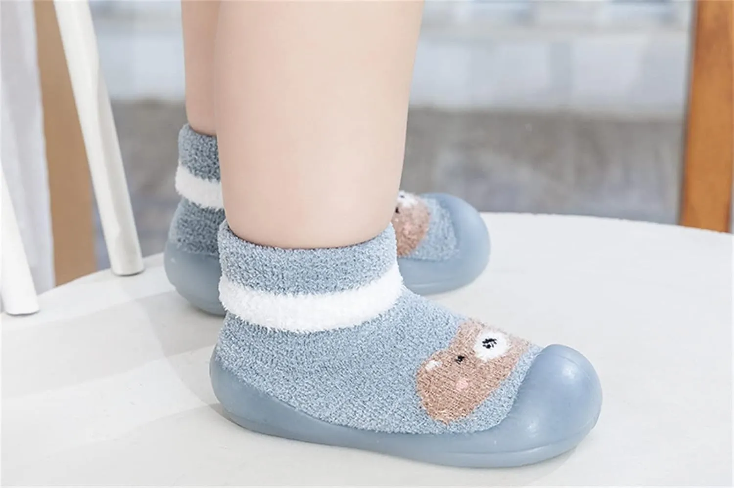 Baby Girl Shoes,Kids Boys Girl Shoes First Walkers Thickened Warm Cartoon Socks Shoes Antislip Prewalker Cute Shoes