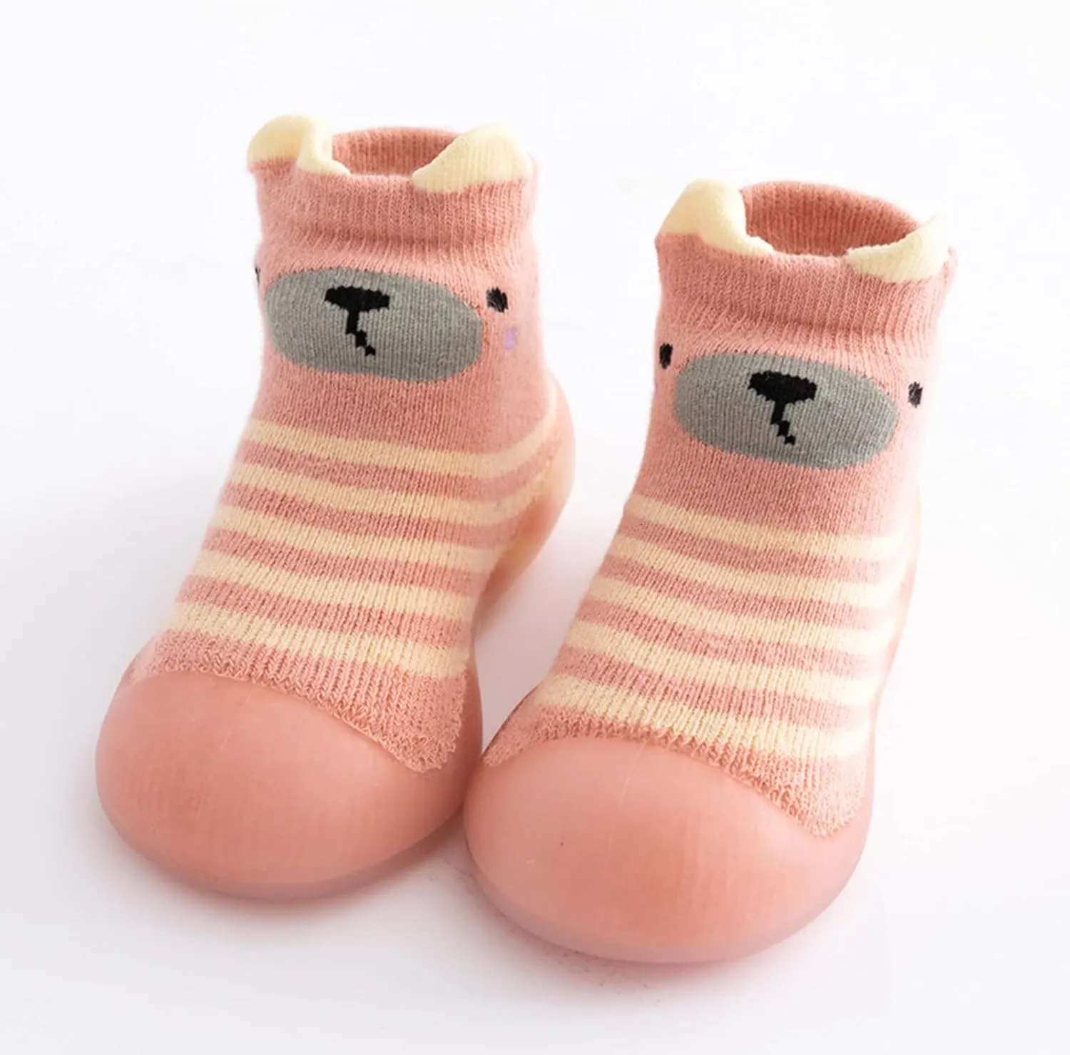 Baby Shoes,Kids Toddler Boys Girls Solid Warm Knit Soft Sole Rubber Shoe Socks Slipper Stocking Shoes Socks