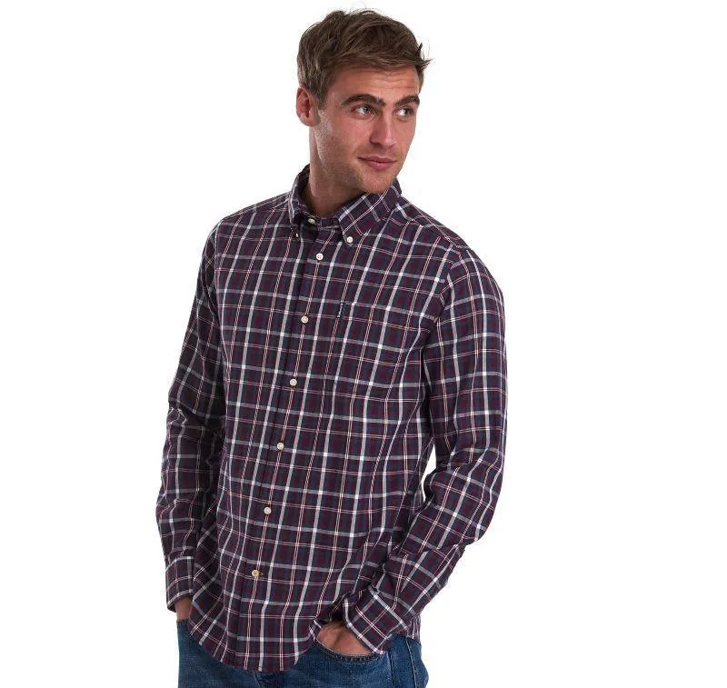 Barbour Country Check 2 Tailored Mens Shirt - Red