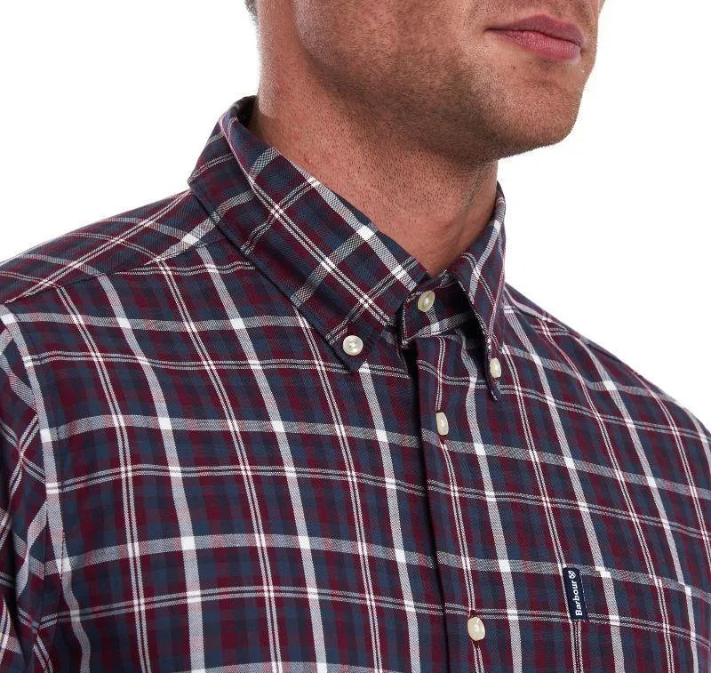 Barbour Country Check 2 Tailored Mens Shirt - Red