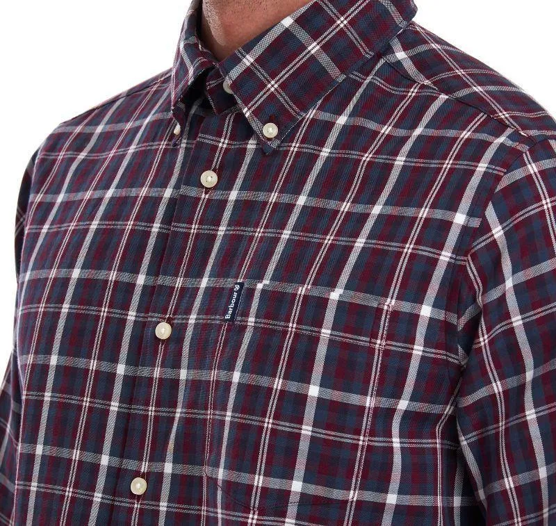 Barbour Country Check 2 Tailored Mens Shirt - Red