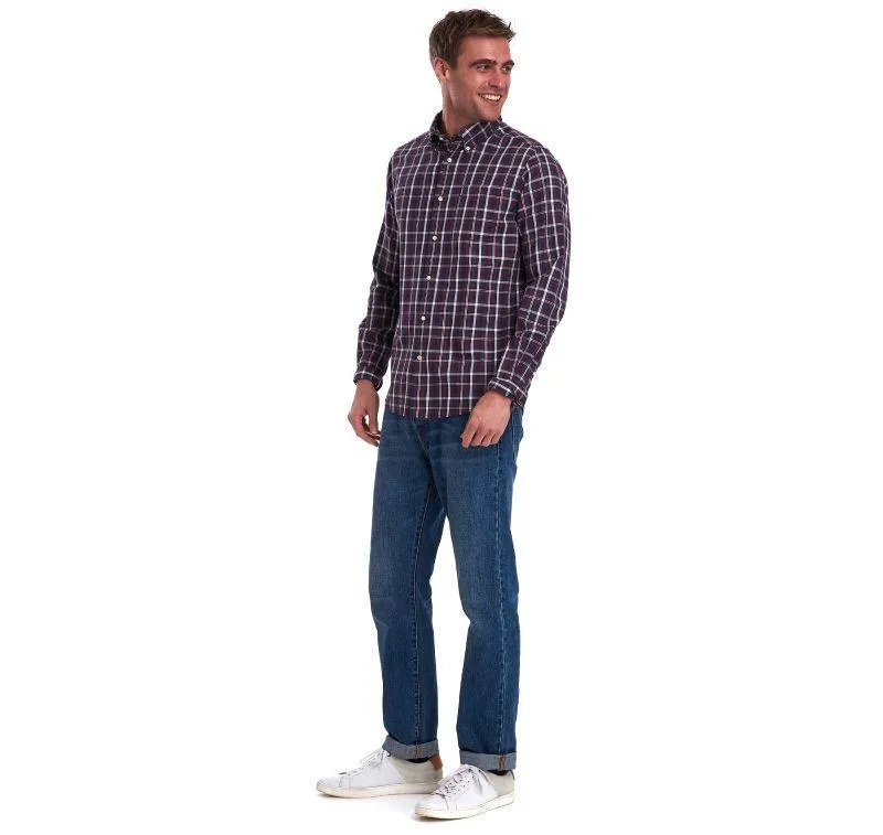 Barbour Country Check 2 Tailored Mens Shirt - Red