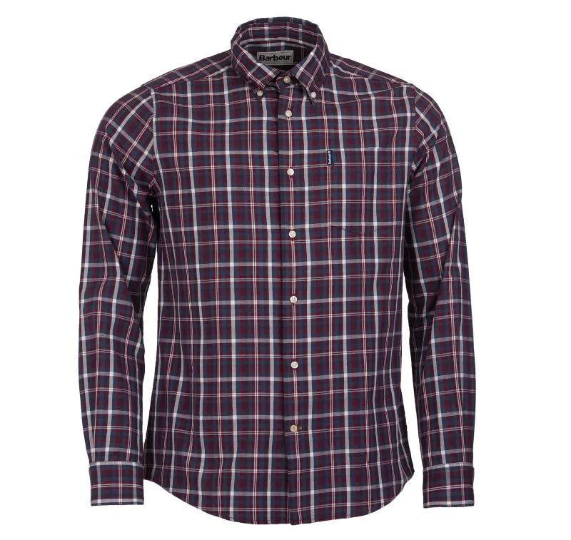 Barbour Country Check 2 Tailored Mens Shirt - Red