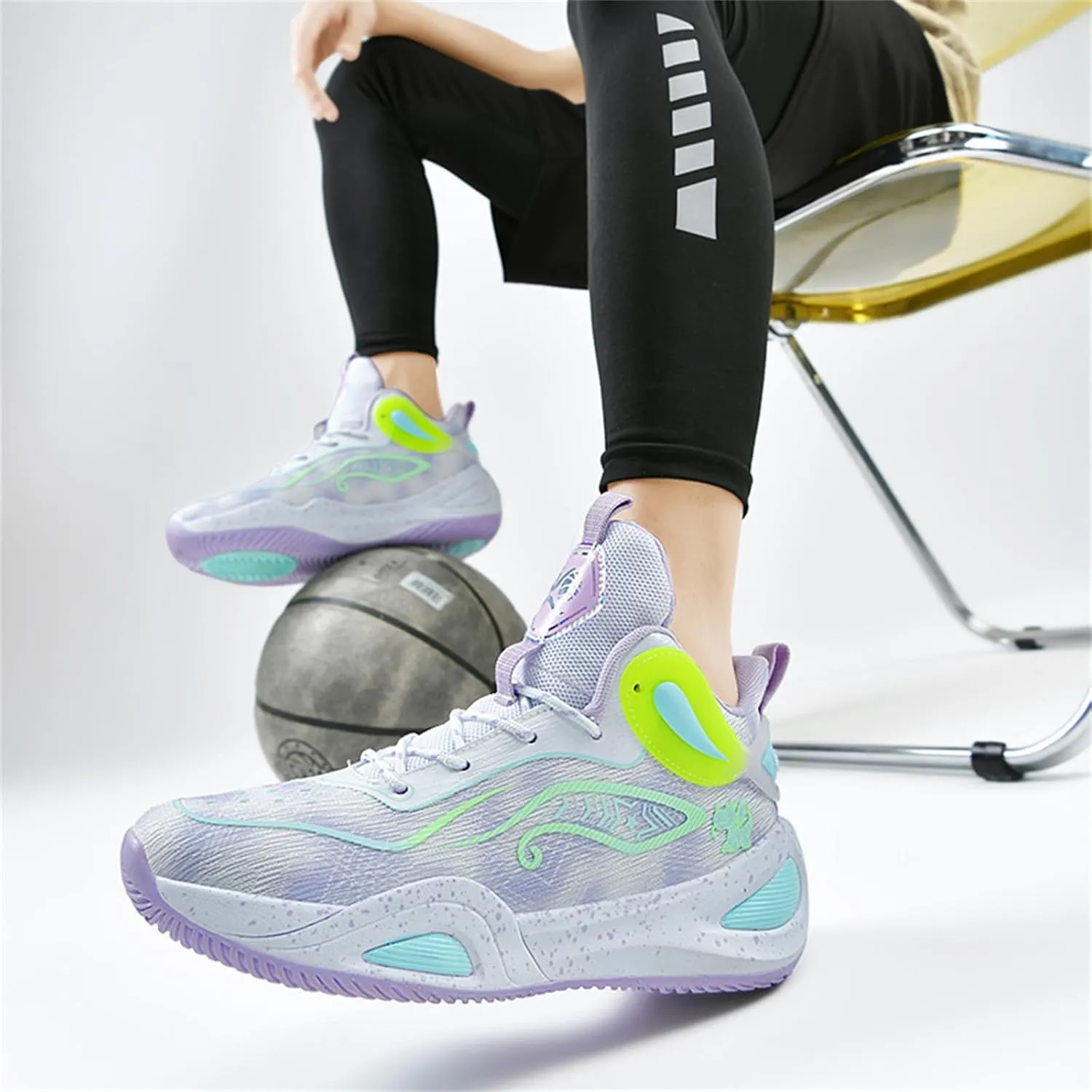 Basketball Shoes for Men Workout Non Slip Training Athletic Shoes High-Top Outdoor Sports Shoes Fashion Sneakers for Running