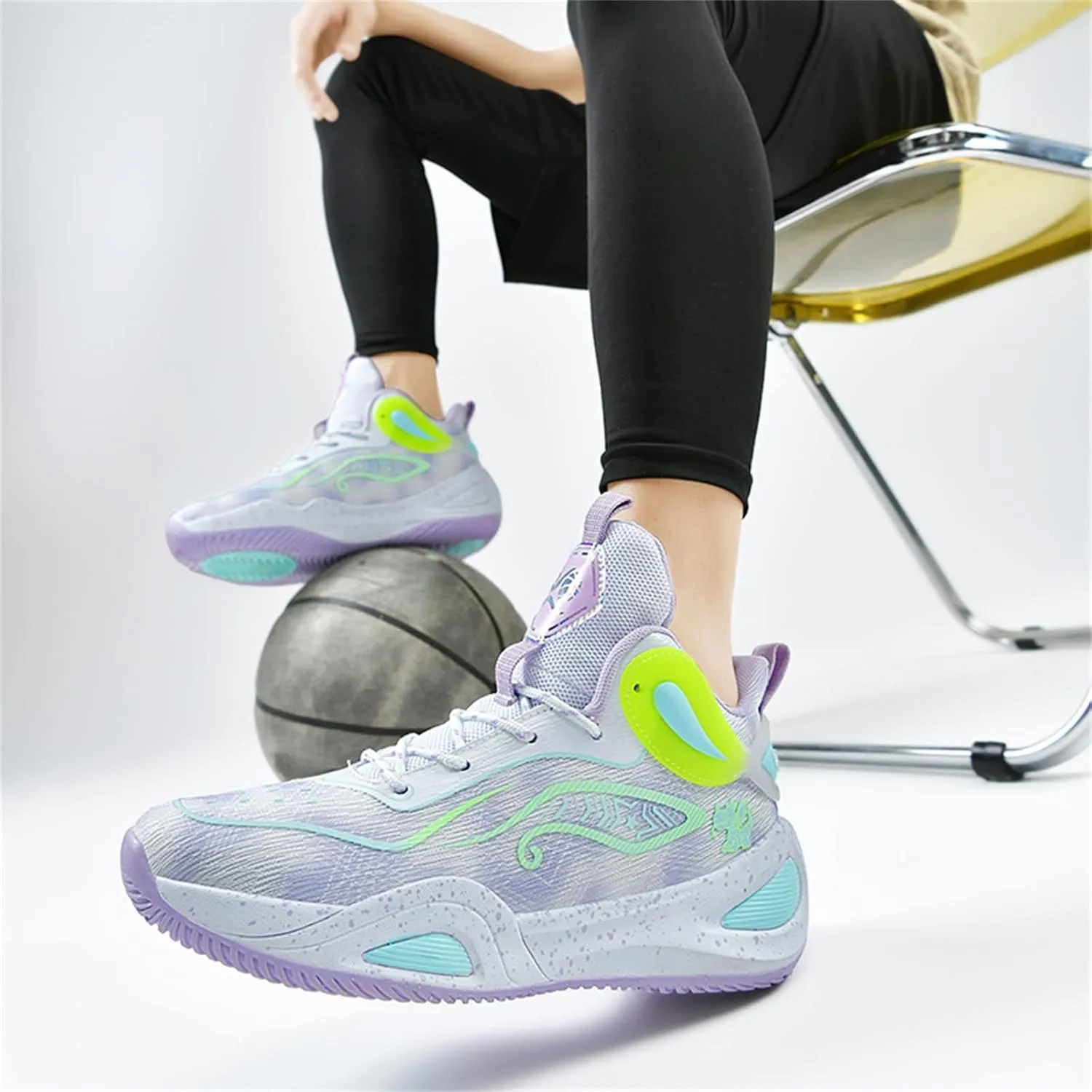 Basketball Shoes for Men Workout Non Slip Training Athletic Shoes High-Top Outdoor Sports Shoes Fashion Sneakers for Running