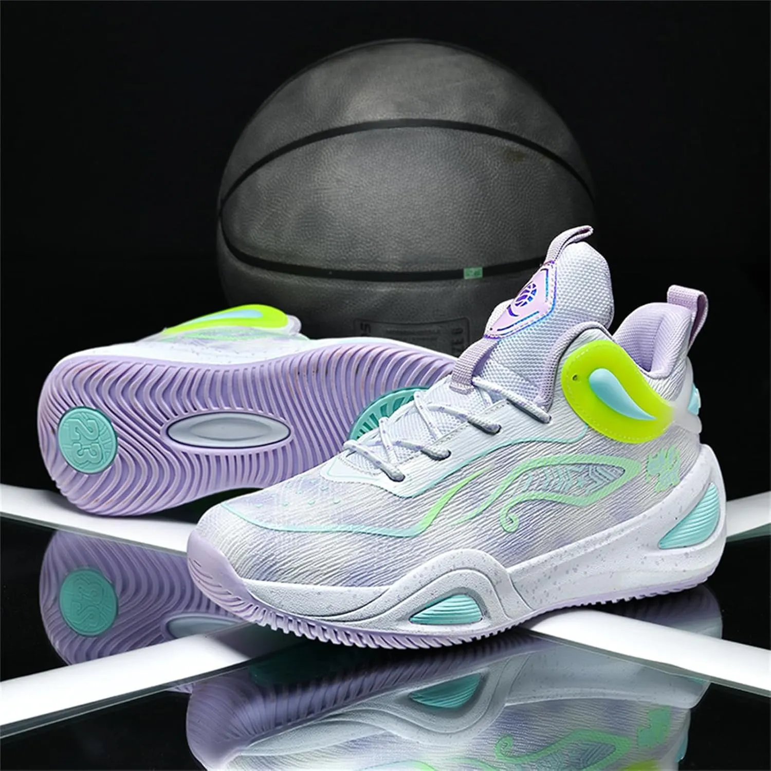 Basketball Shoes for Men Workout Non Slip Training Athletic Shoes High-Top Outdoor Sports Shoes Fashion Sneakers for Running