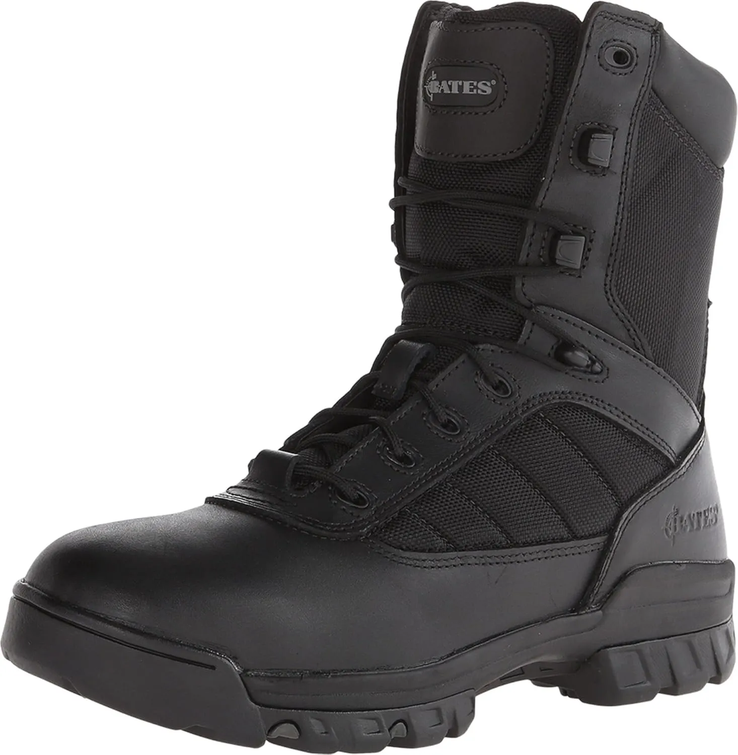 Bates mens 8" Ultralite Sport Side Zip Military and Tactical Boot, Black, 9.5 US