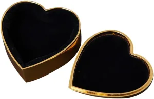 BESPORTBLE Heart Shaped Jewelry Case Princess Jewelry Box for Rings Bracelets Necklaces Decorative Jewelry Holder Organizer for Home Storage Women