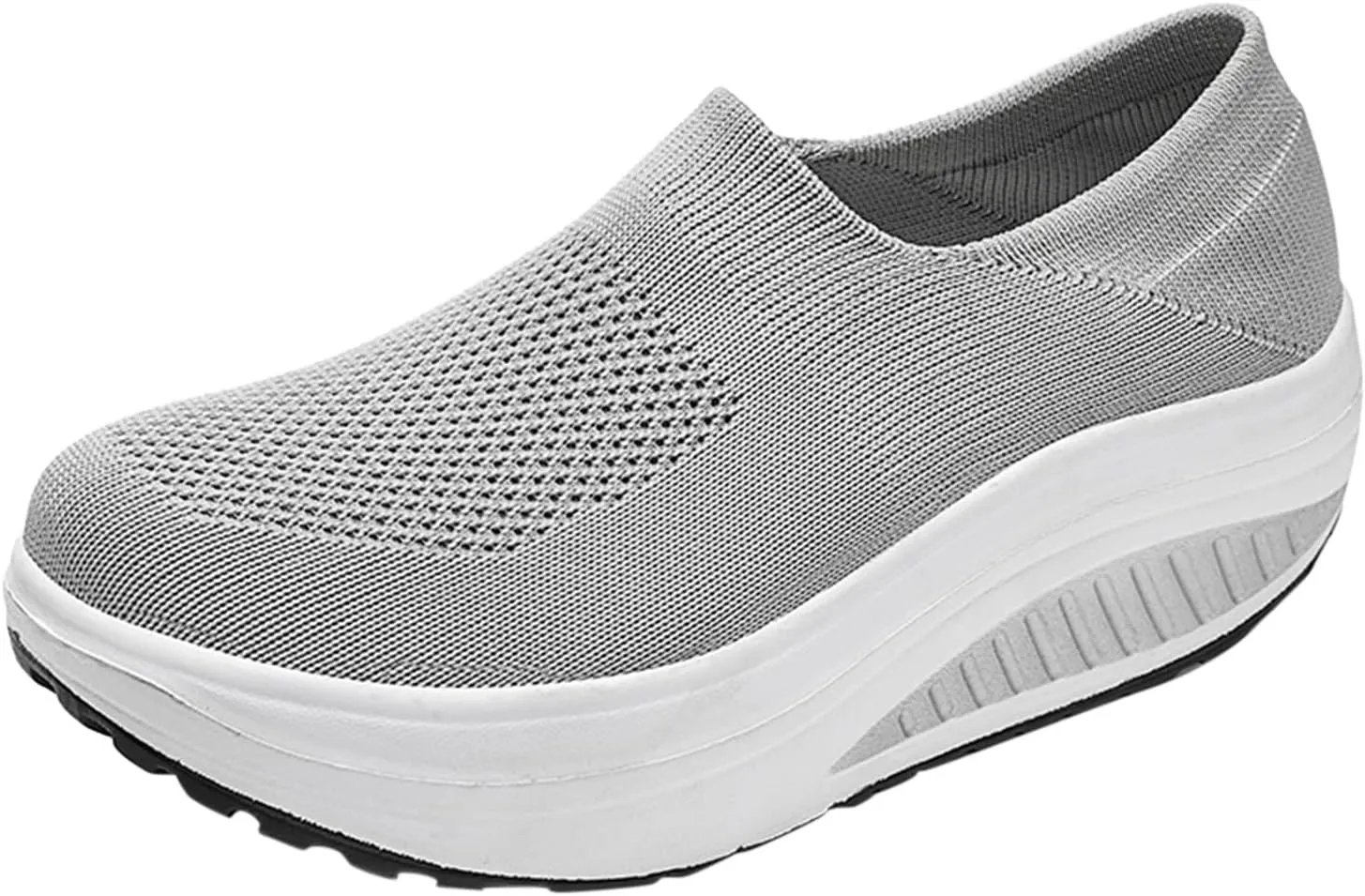 Black Platform Sneakers for Women Comfy Walking Shoes for Women Slip On Womens Casual Shoes Slip Ons Sneakers Womens Black Platform Fashion Sneakers Womens Shoes Slip On Dressy Casual Size 5.5