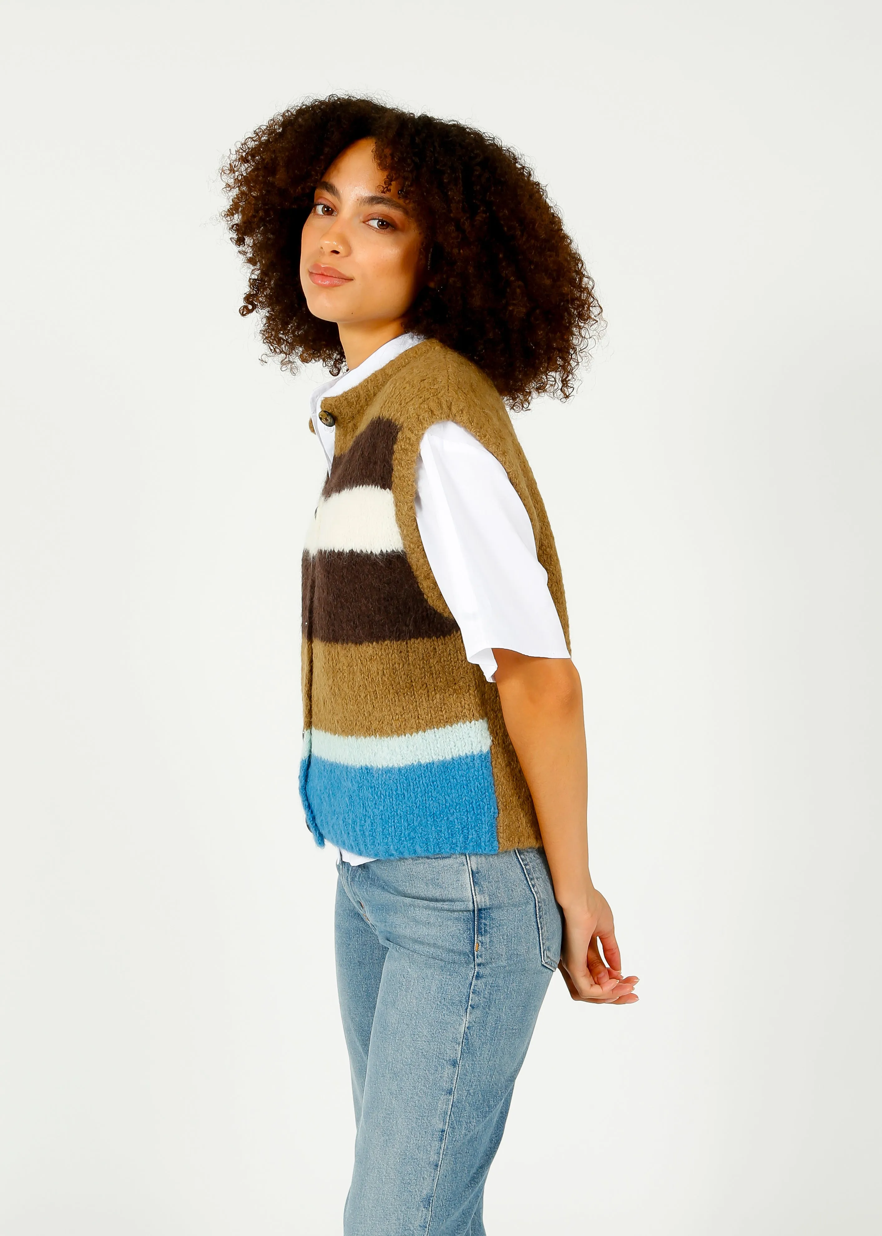 BR Abogi Knit Vest in Multi