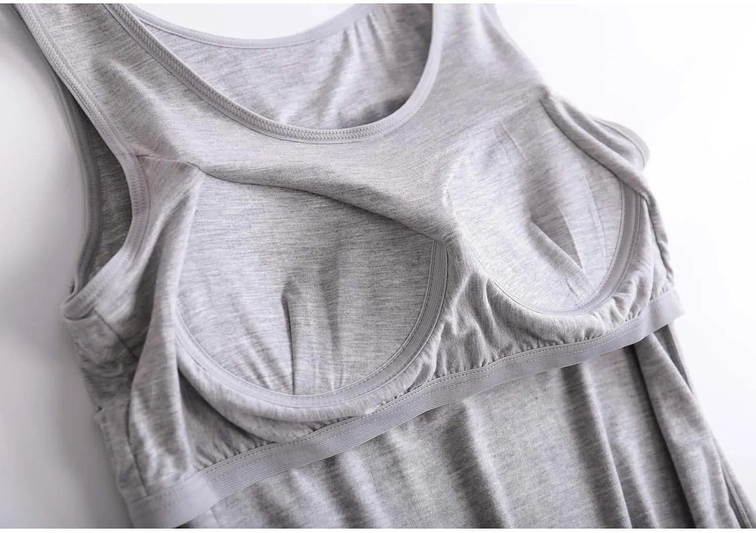 Built in Bra Tank Tops for Women Summer Tank Top Shelf Bra Padded Athletic Tank Tops Workout Sports Solid Color Tanks