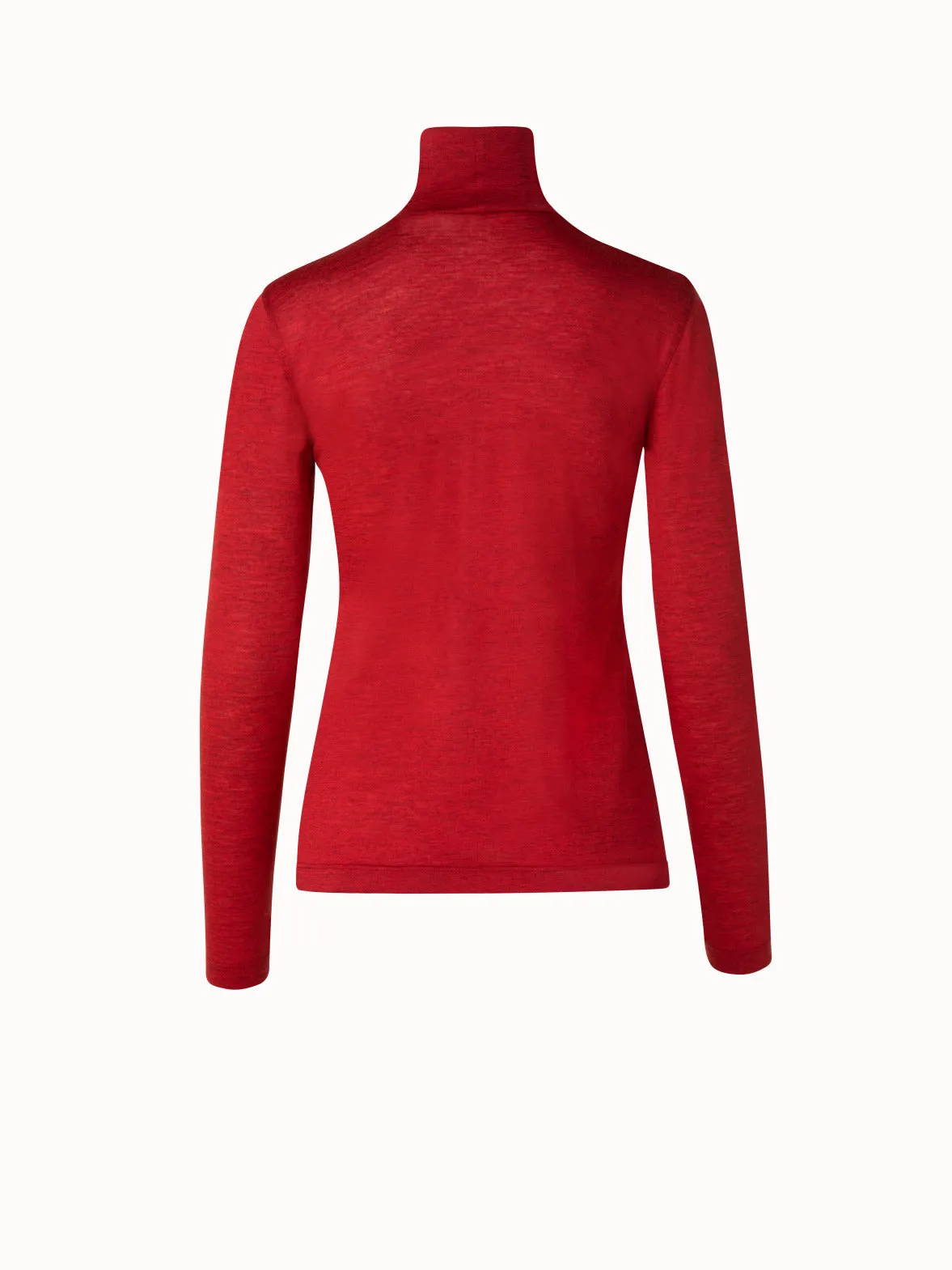 Cashmere Silk Jersey Mockneck