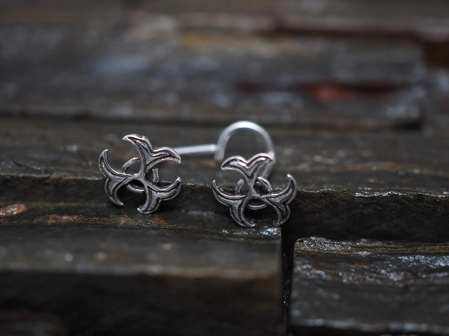 Celtic sterling silver nose stud/nose screw, Jewelry Nose Stud, Body Piercing Jewelry, Silver Nose ring, Nose Piercing, Body Jewelry