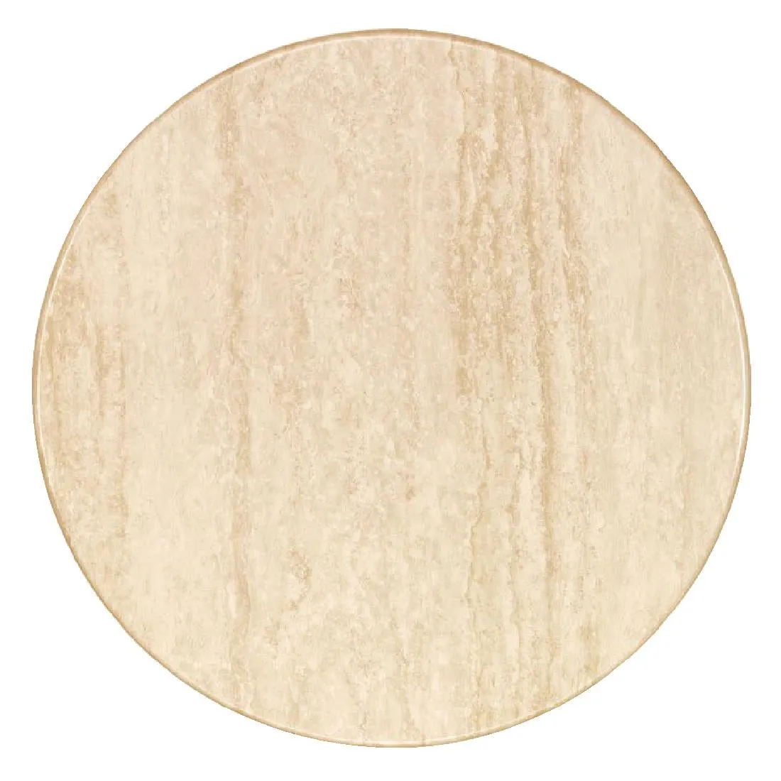 CG779 Werzalit Pre-drilled Round Table Top  Travertin 800mm