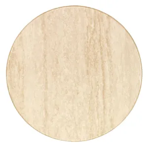 CG779 Werzalit Pre-drilled Round Table Top  Travertin 800mm