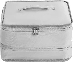 Compression Packing Cubes, Portable Hanging Travel Shelves Bags, Packing Cubes for Travel, Travel Collapsible Compression Garment Organizer for Travel Essentials Travel Accessories (L)