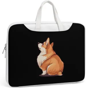 Corgi Laptop Tote Bag Waterproof Computer Carrying Case Business Office Briefcase