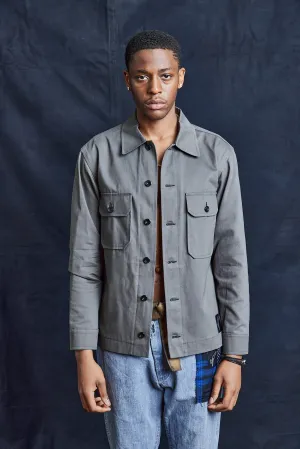 Cotton Workshirt in Charcoal Grey