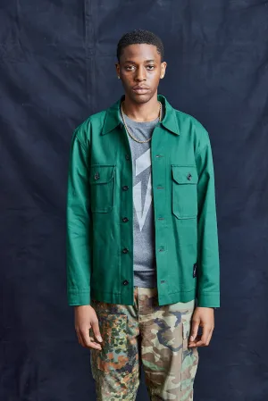 Cotton Workshirt in Forest Green