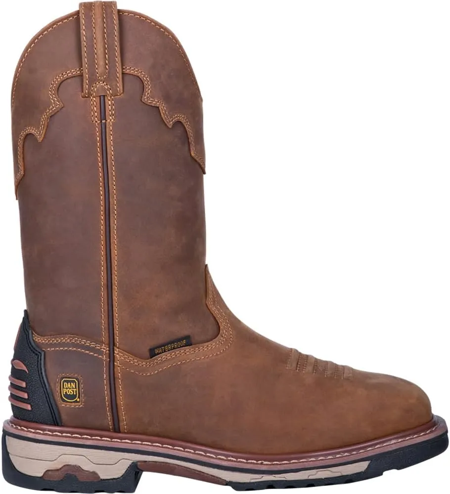Dan Post Mens Blayde Waterproof Steel Toe Work Safety Shoes Casual - Brown - Size 17 EW