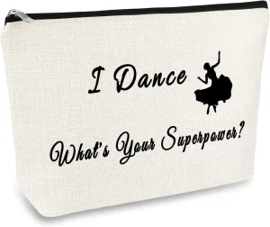 Dancer Gift Makeup Bag Pouch Dance Student Gift Dance Teacher Appreciation Gift Cosmetic Bag Dance Teams Inspiration Gifts Cheer Coach Gift Dance Lover Gift Christmas Thanksgiving Day Birthday Gift
