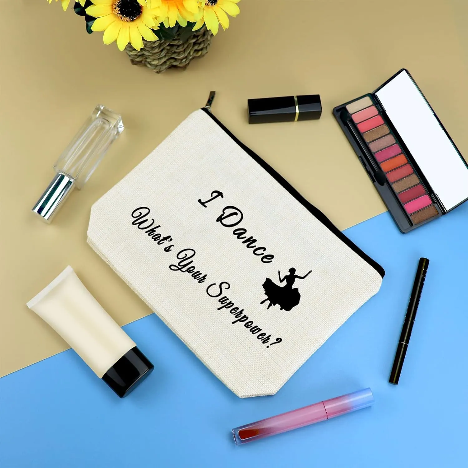 Dancer Gift Makeup Bag Pouch Dance Student Gift Dance Teacher Appreciation Gift Cosmetic Bag Dance Teams Inspiration Gifts Cheer Coach Gift Dance Lover Gift Christmas Thanksgiving Day Birthday Gift