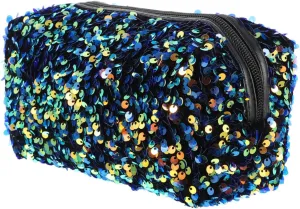 Didiseaon Hanging Toiletry Bag for Women Travel Cosmetic Bag Sequins Portable Makeup Organizer Bag Random Style