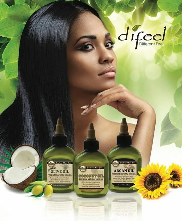 Difeel 99% Natural Hair Care Solutions Hydrate Hair Oil 7.1 oz.
