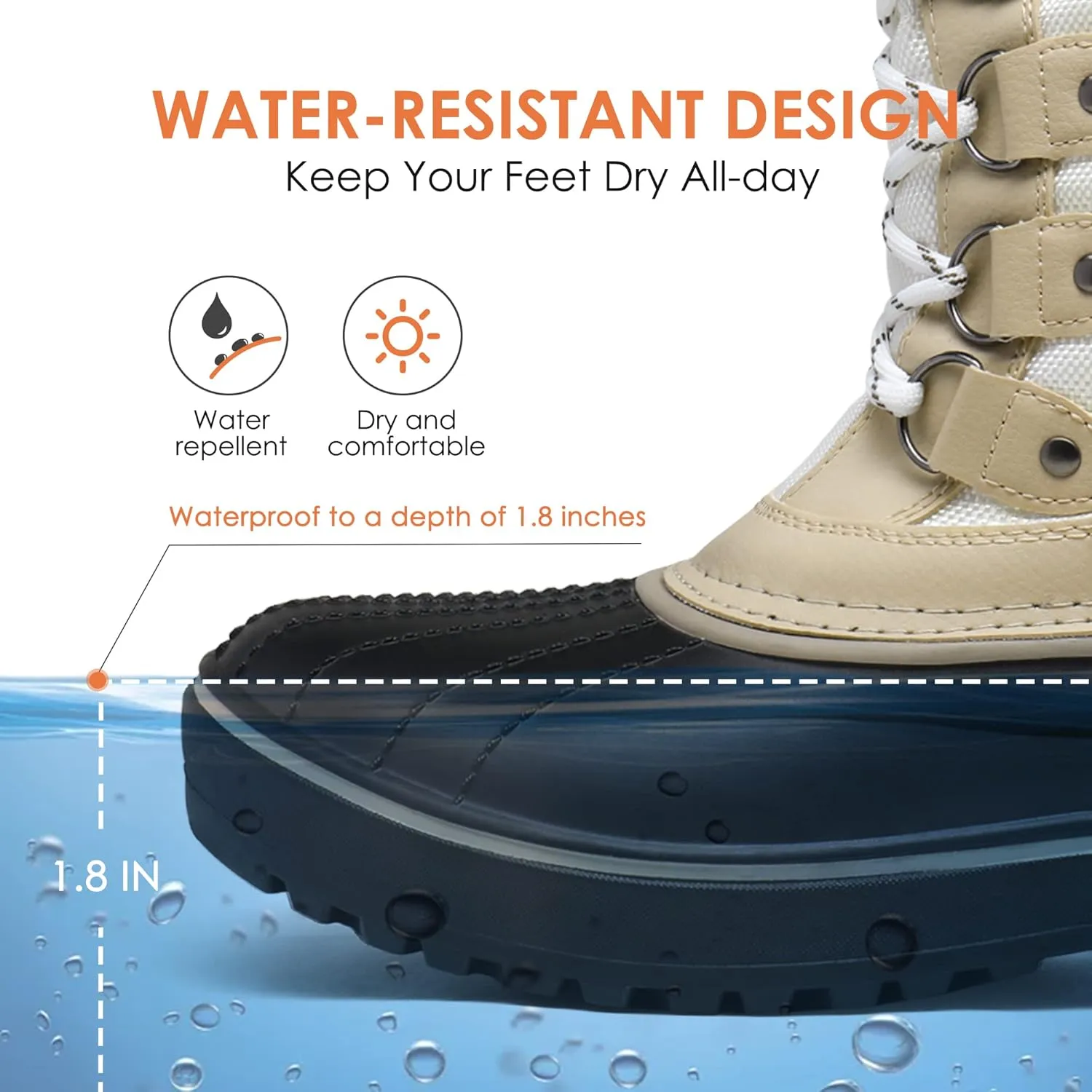 DREAM PAIRS Women's Snow Boots