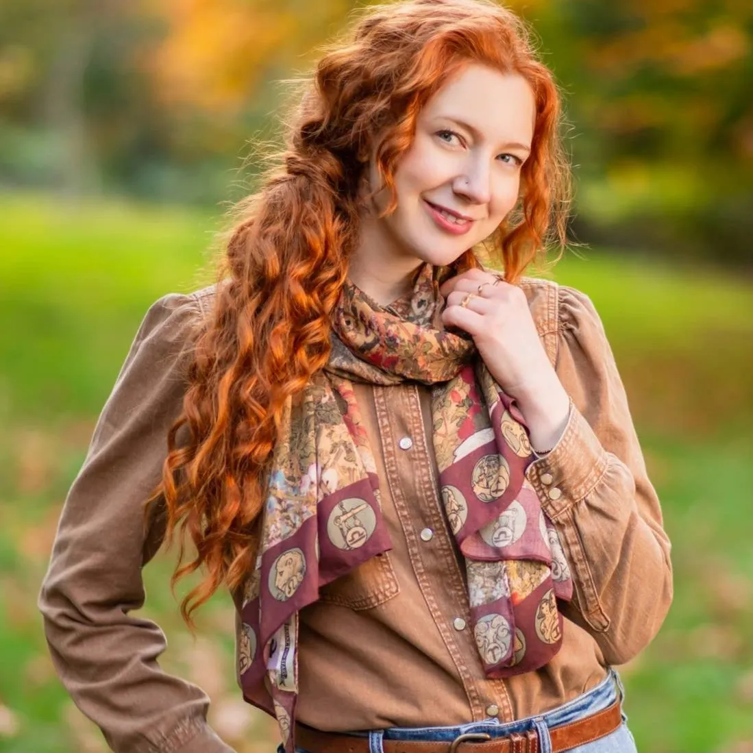 Dream Weaver Bohemian Bamboo Scarf with Zodiac Signs