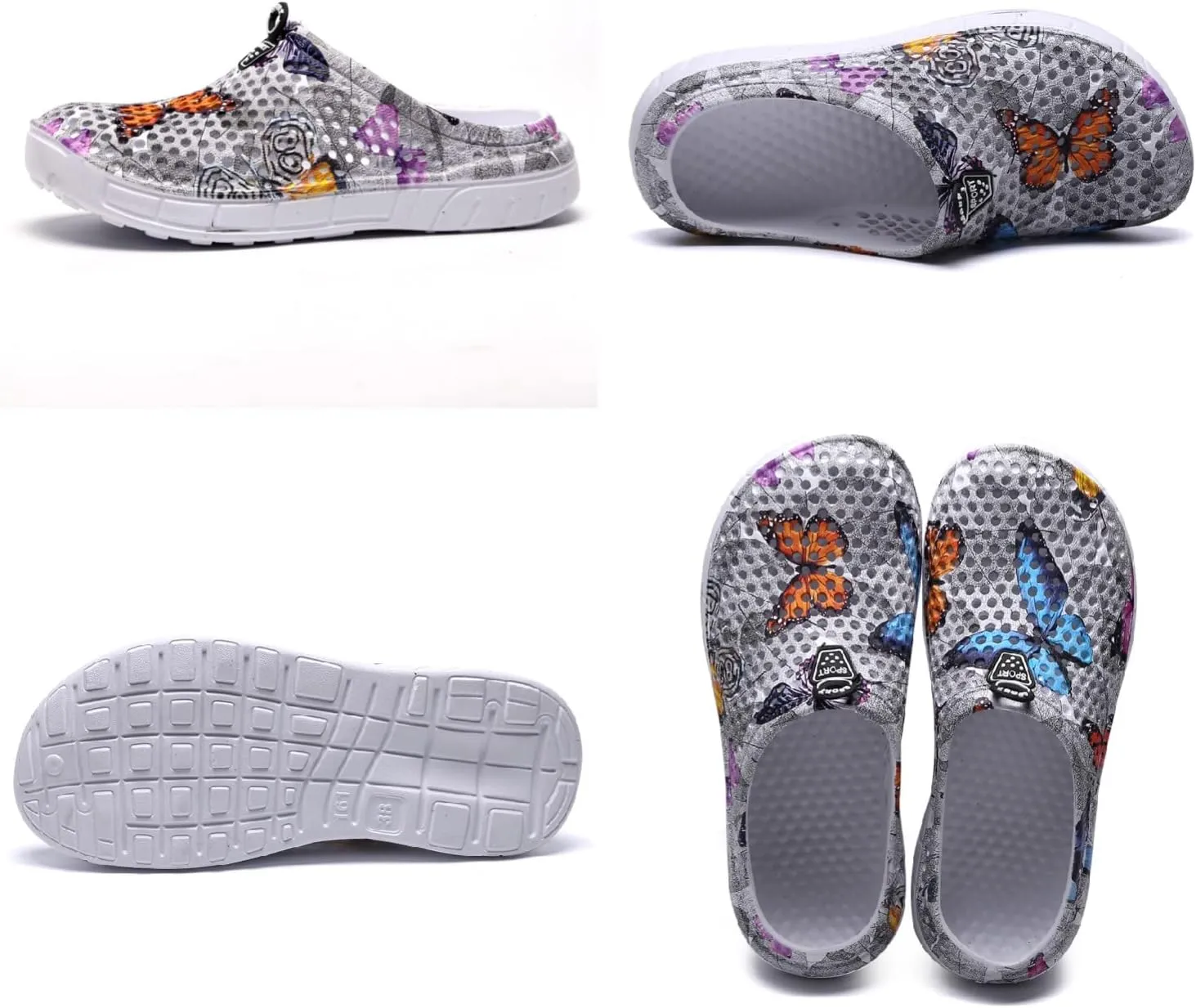 DRESER Women's Garden Clogs Breathable Shoes Bathing Shoes Beach Shoes Water Shoes Footwear Slippers Walking Shoes Home Travel Shoes