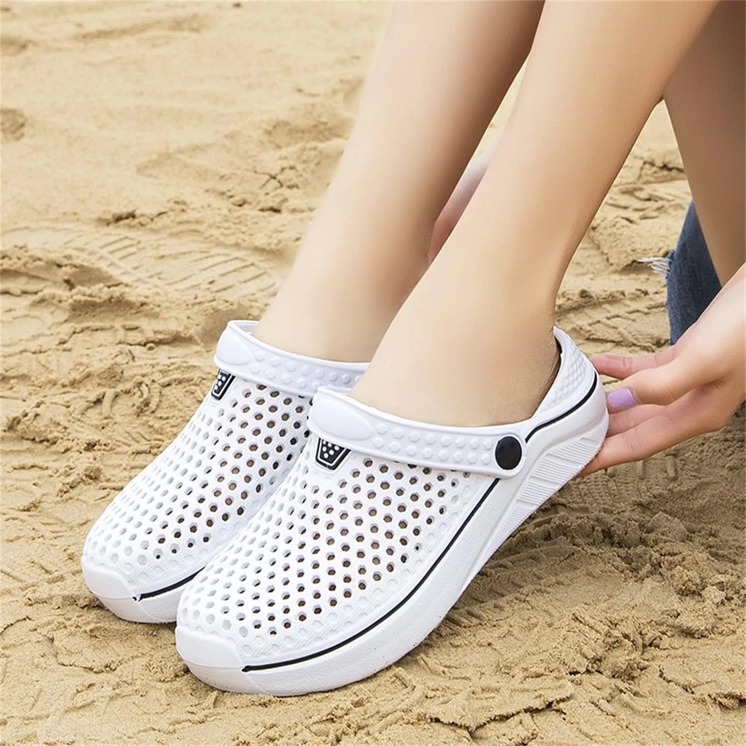 DRESER Women's Garden Clogs Breathable Shoes Bathing Shoes Beach Shoes Water Shoes Footwear Slippers Walking Shoes Home Travel Shoes