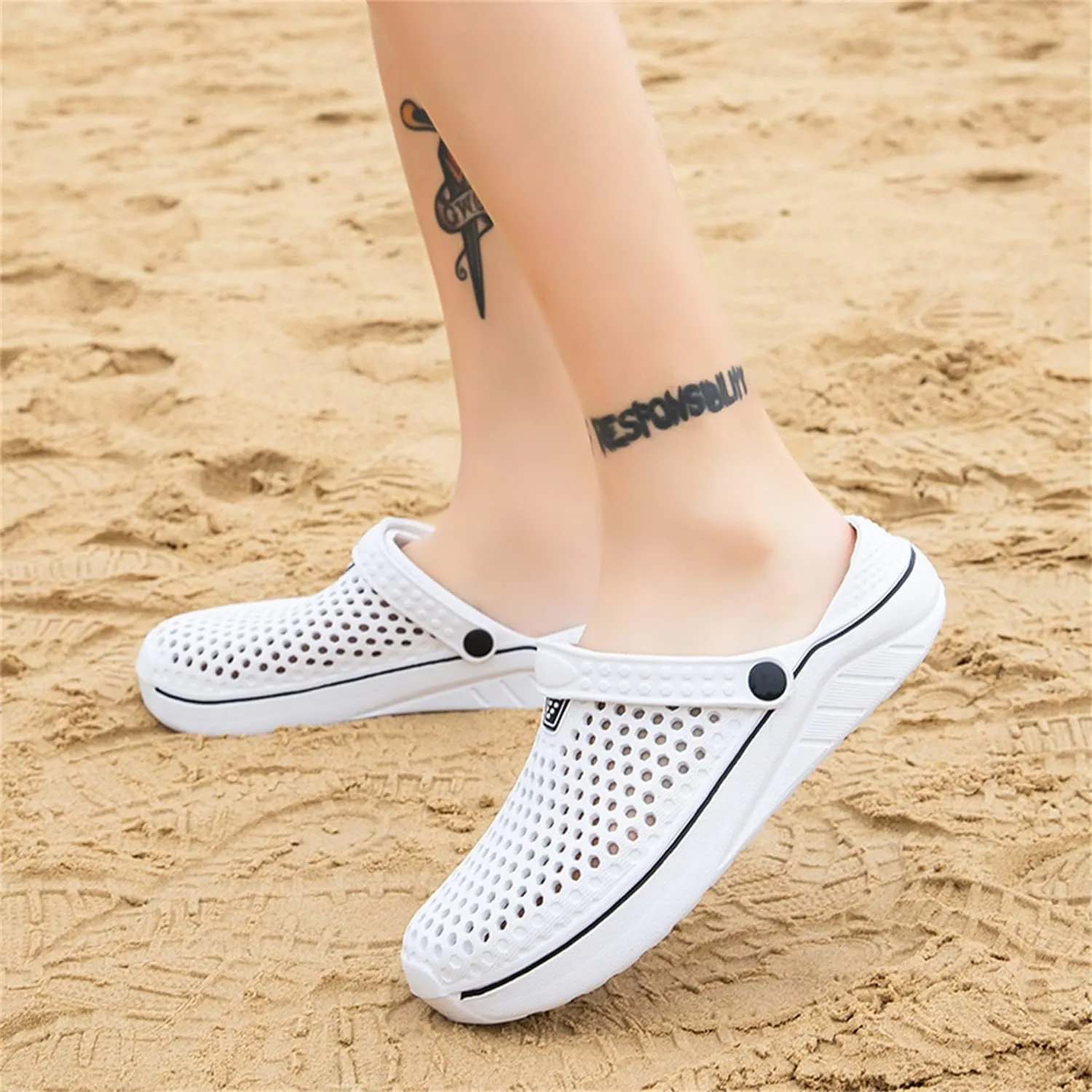 DRESER Women's Garden Clogs Breathable Shoes Bathing Shoes Beach Shoes Water Shoes Footwear Slippers Walking Shoes Home Travel Shoes