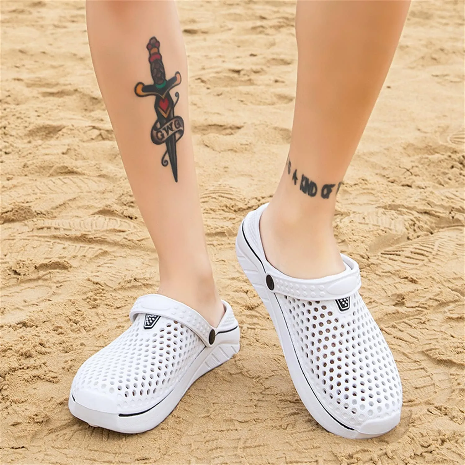 DRESER Women's Garden Clogs Breathable Shoes Bathing Shoes Beach Shoes Water Shoes Footwear Slippers Walking Shoes Home Travel Shoes