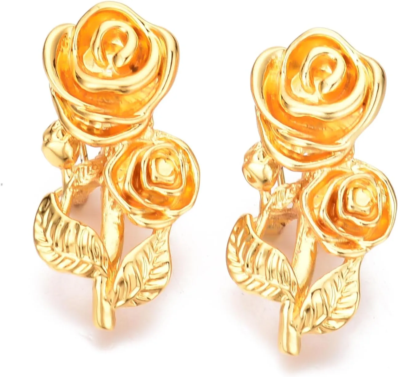 Dubai Gold Jewelry Sets for Women 24K Gold Plated Costume Jewelry for Women Prom Jewelry Sets Valentines Anniversary Birthday Gifts